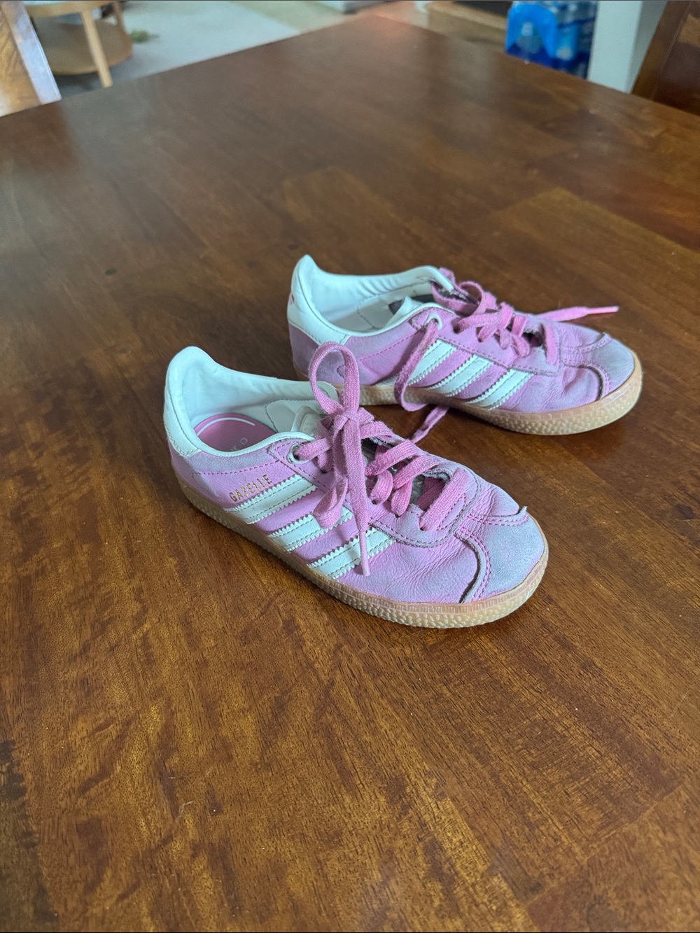 Addias Gazelle Pink Sneakers US size 12K